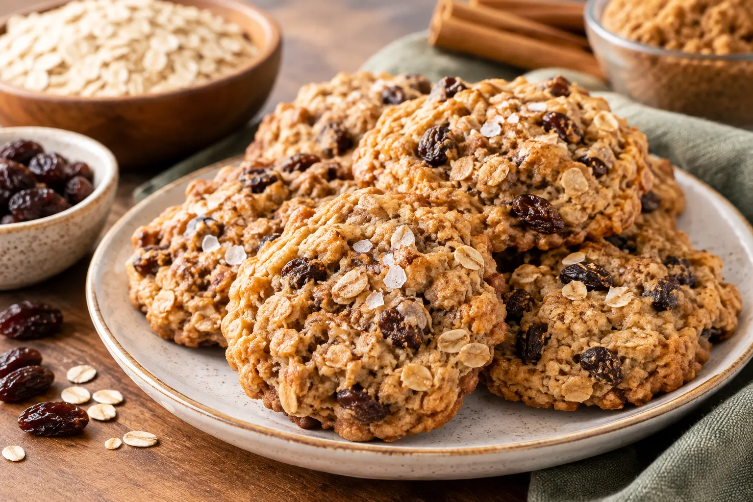 Gluten Free Oatmeal Raisin Cookies